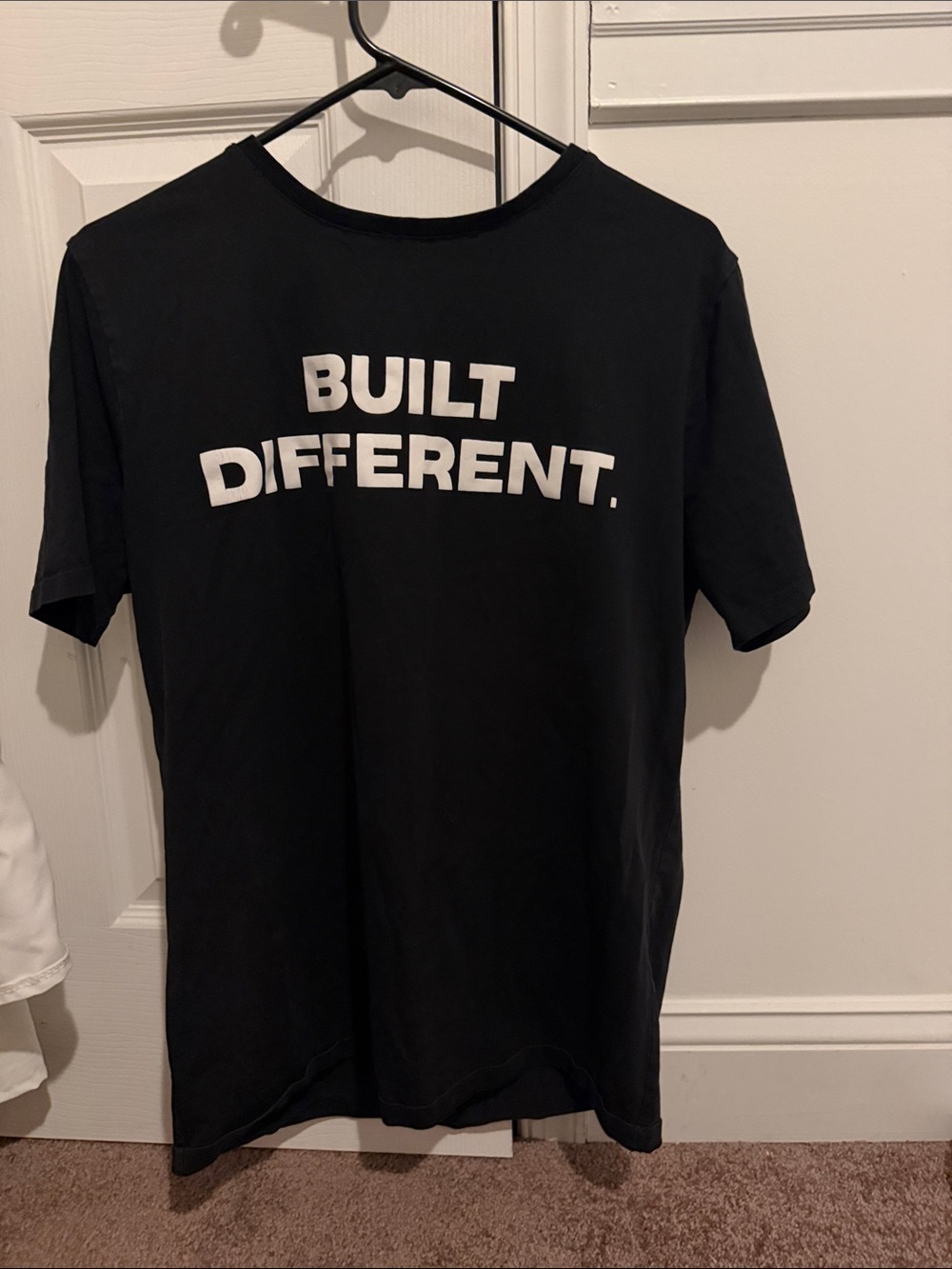 Men’s Built Different Black Graphic Tee - Men's Casual Shirt size L